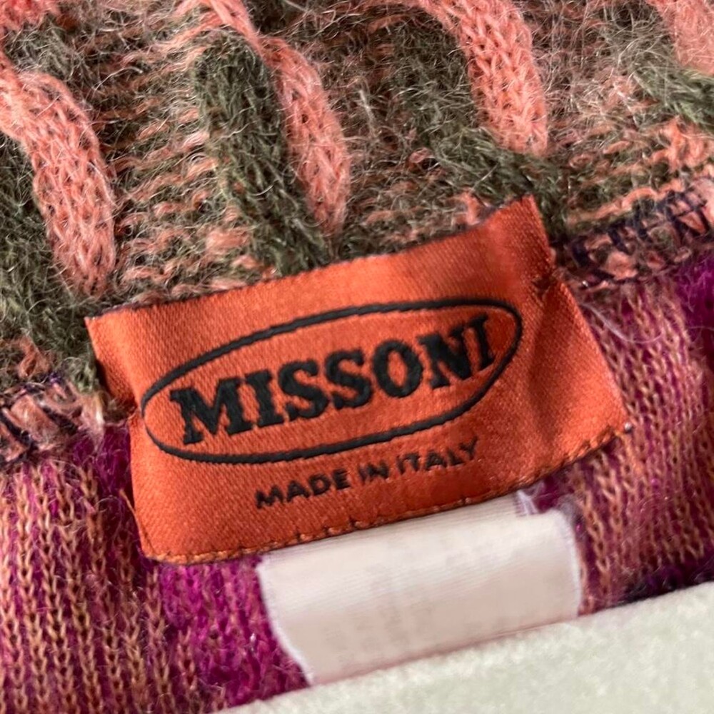 RARE Vintage Missoni Mohair Off Shoulder Sweater Made in Italy - Picture 5 of 6
